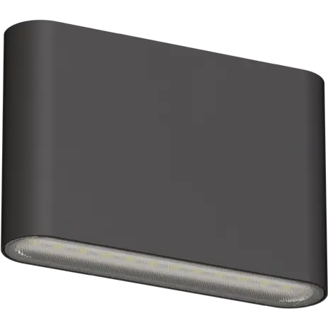 Outdoor Tricolour Low Profile Wall Light - Black - PLWLS6B