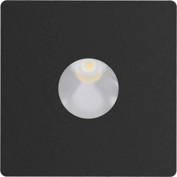 PURE Indoor Step Light Faceplate - Black - for PLSH3B - PLSHF4B