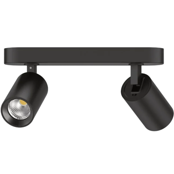 Indoor Double Spot Lights - 12W - Black