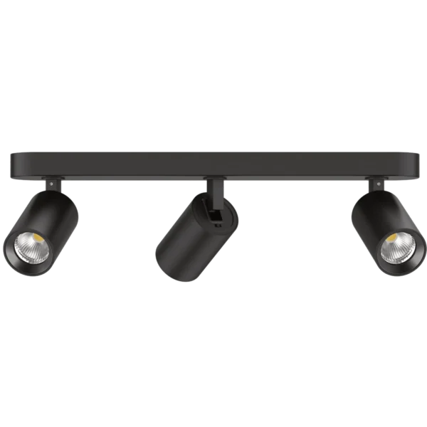 Indoor Triple Spot Lights - 18W - Black