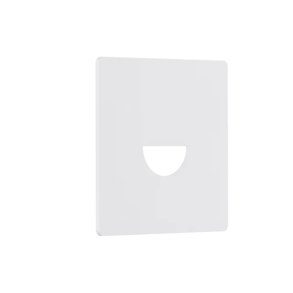 Pure Magnetinc Faceplate for Pure Indoor Step Light      55 x 55mm  Semi-Round Optics White