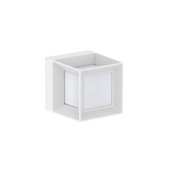 Pure Urban Square Wall Light 8W White